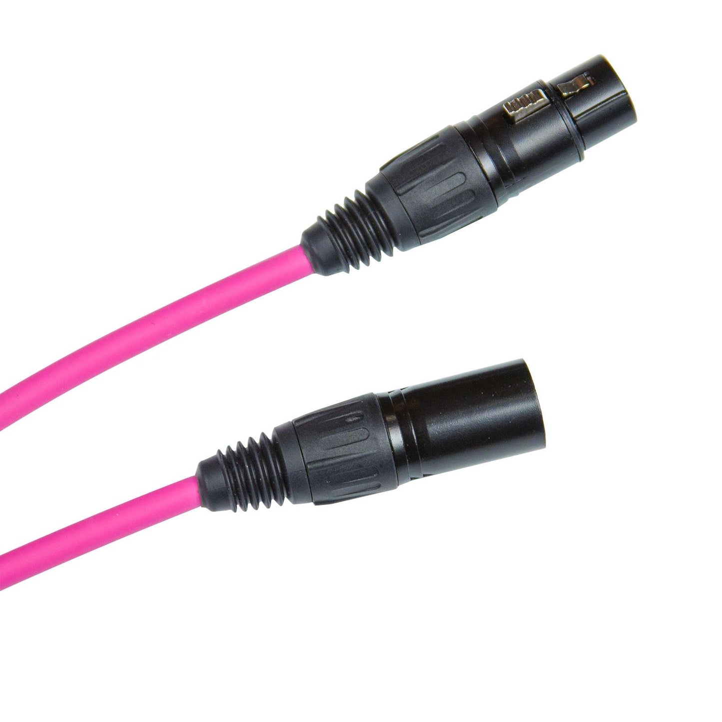 Clutch 10' Pink Sure-Fit XLR Female to Male Microphone / Speaker Cable