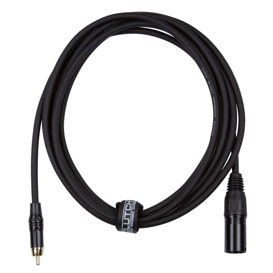Clutch 10' Sure-Fit RCA to XLR Male Cable