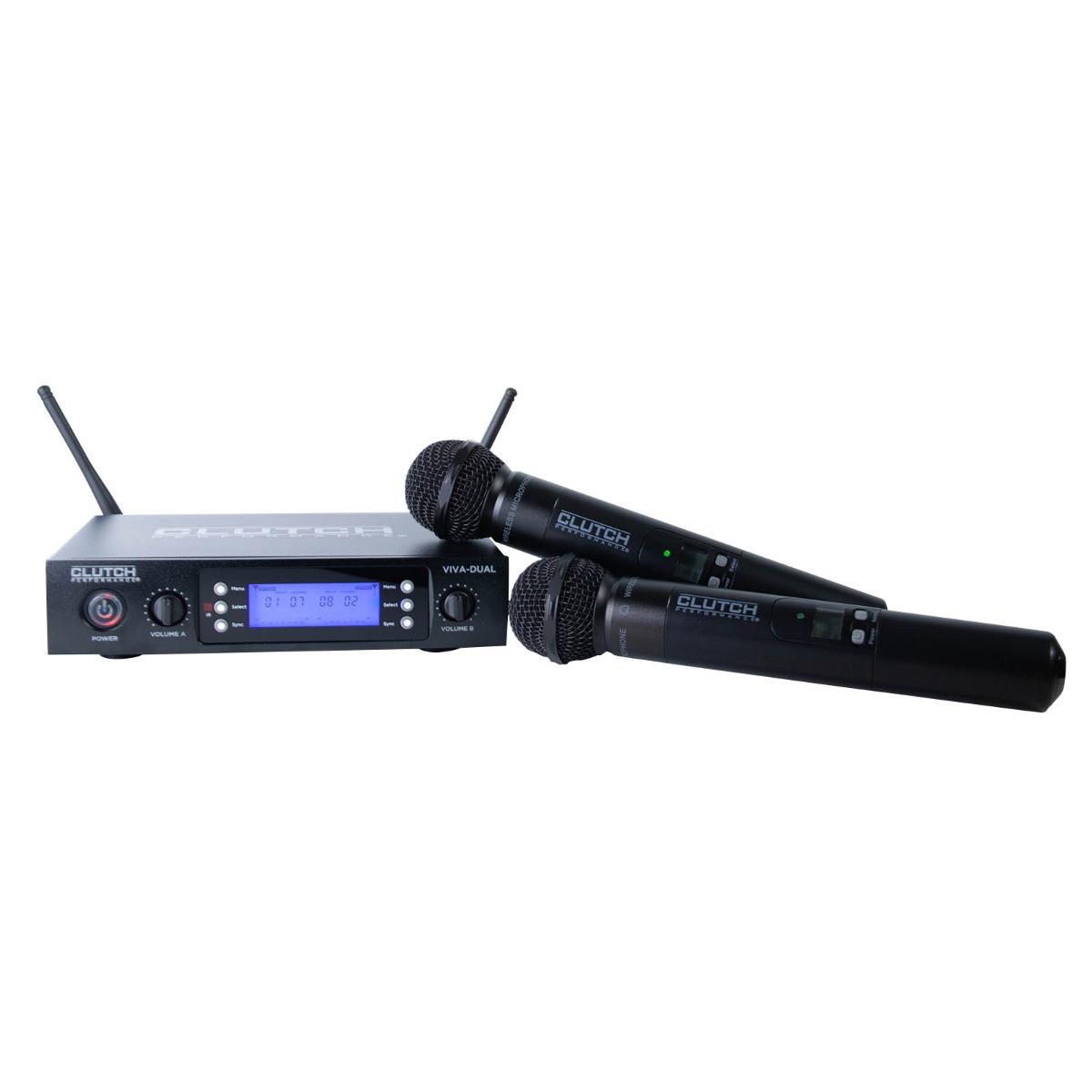 Clutch VIVA-DUAL Dual Channel Dual Handheld UHF Wireless System