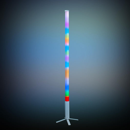 DJ Stage Party LED Tube Effect Accent Lights 4-Pack w Travel Cases & Remote White