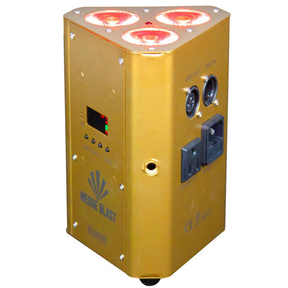 Clutch WEDGE BLAST Triangular LED Uplight Gold 6-Pack with Case