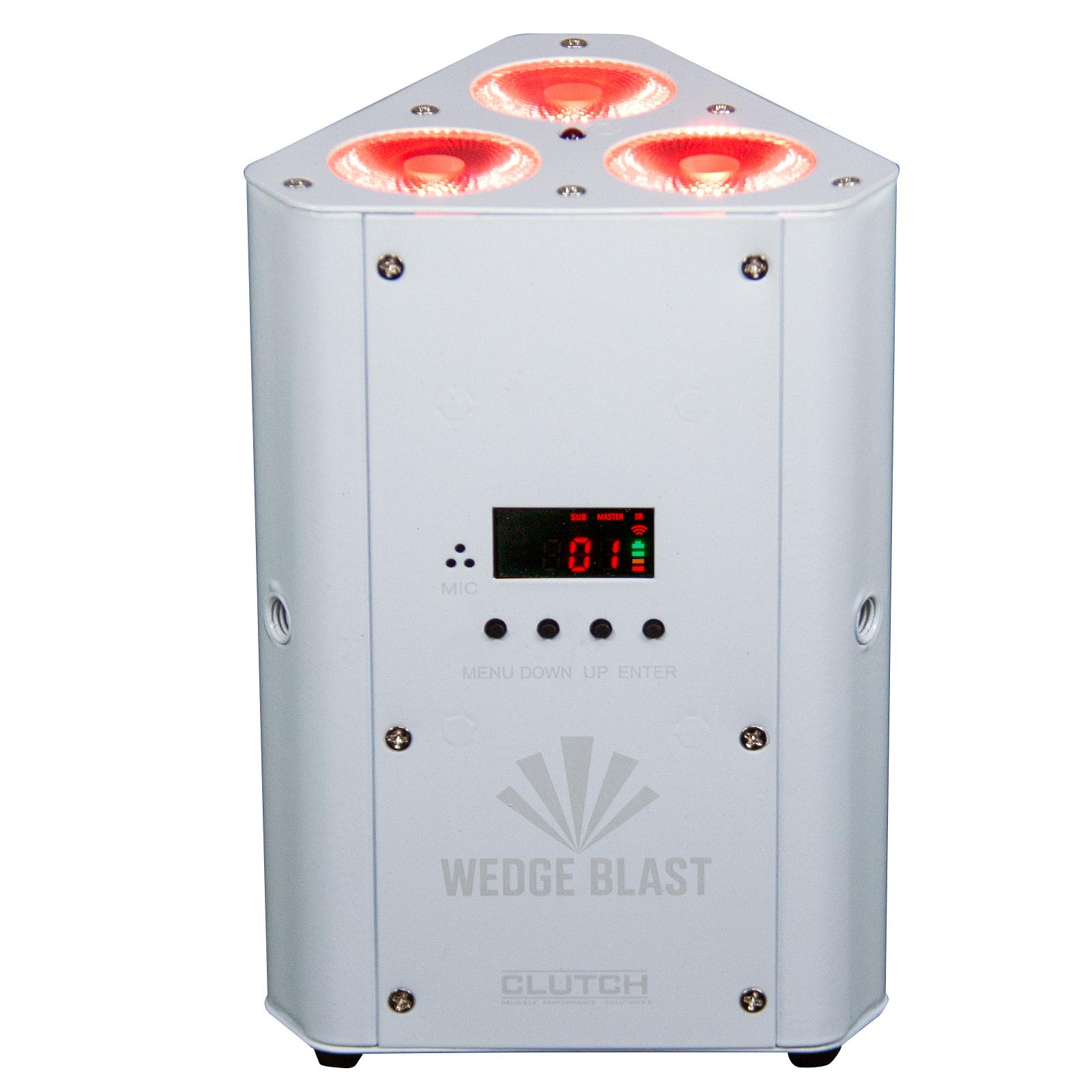 Clutch Wedge Blast White LED Uplight
