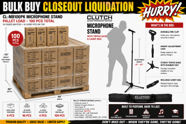 Clutch CL-MB100PK Microphone Boom Stand Pallet Load Main View
