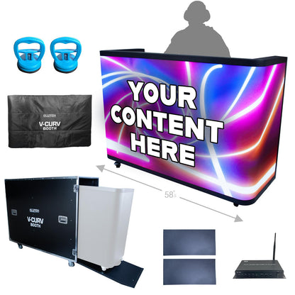 Clutch Curved DJ Video Booth with Case & Cover Main Package View