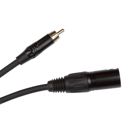 Clutch 10' Sure-Fit RCA to XLR Male Cable