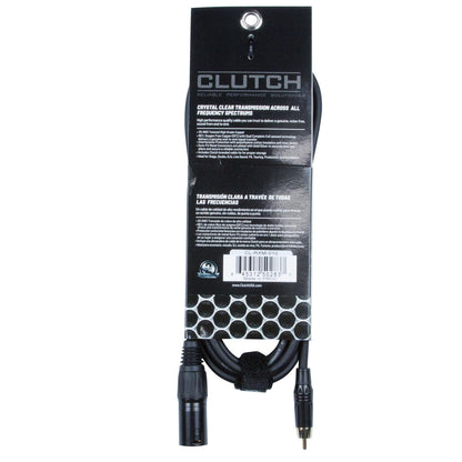 Clutch 10' Sure-Fit RCA to XLR Male Cable