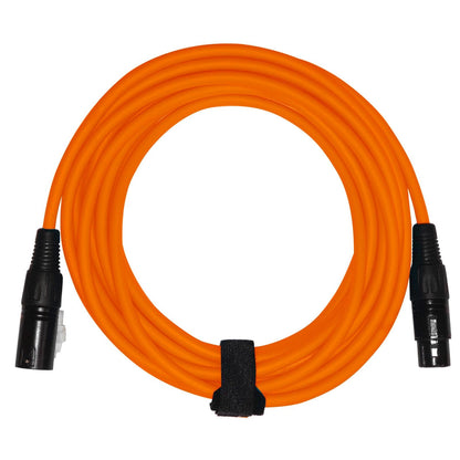Clutch 20' Orange Sure-Fit XLR Female to XLR Male Microphone / Speaker Cable
