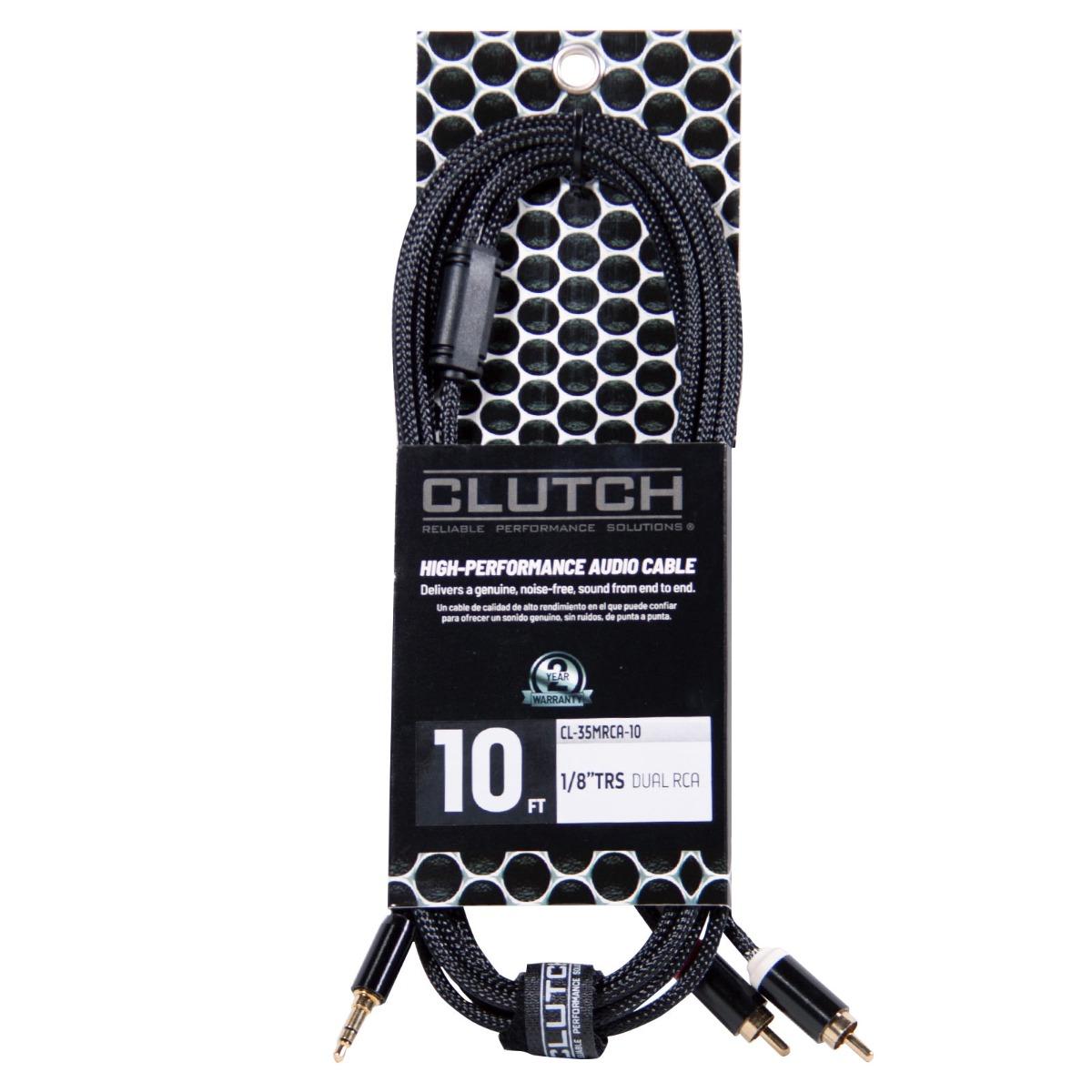 Clutch 3.5mm Male to 2x RCA Male Braided Audio Splitter Cable Main