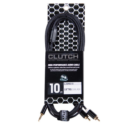 Clutch 3.5mm Male to 2x RCA Male Braided Audio Splitter Cable Main