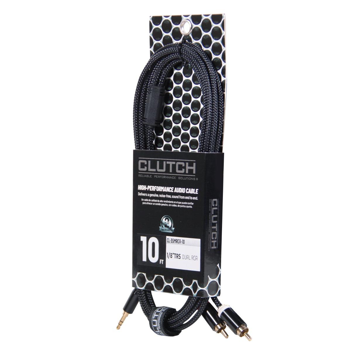 Clutch 3.5mm Male to 2x RCA Male Braided Audio Splitter Cable Main
