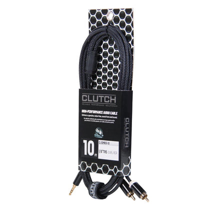 Clutch 3.5mm Male to 2x RCA Male Braided Audio Splitter Cable Main