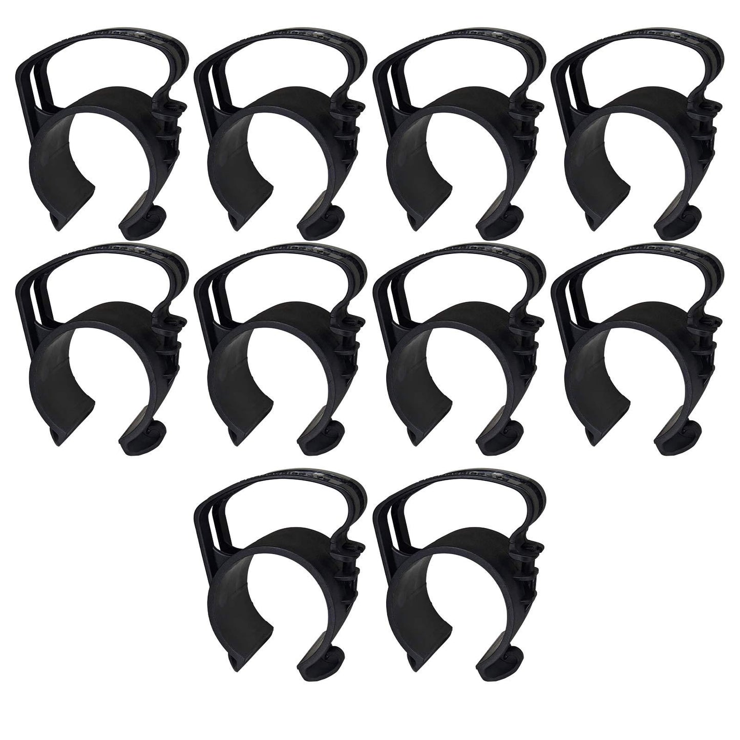 Clutch Cable Keeper for 2" Pipe Black Coloring (10-pack)