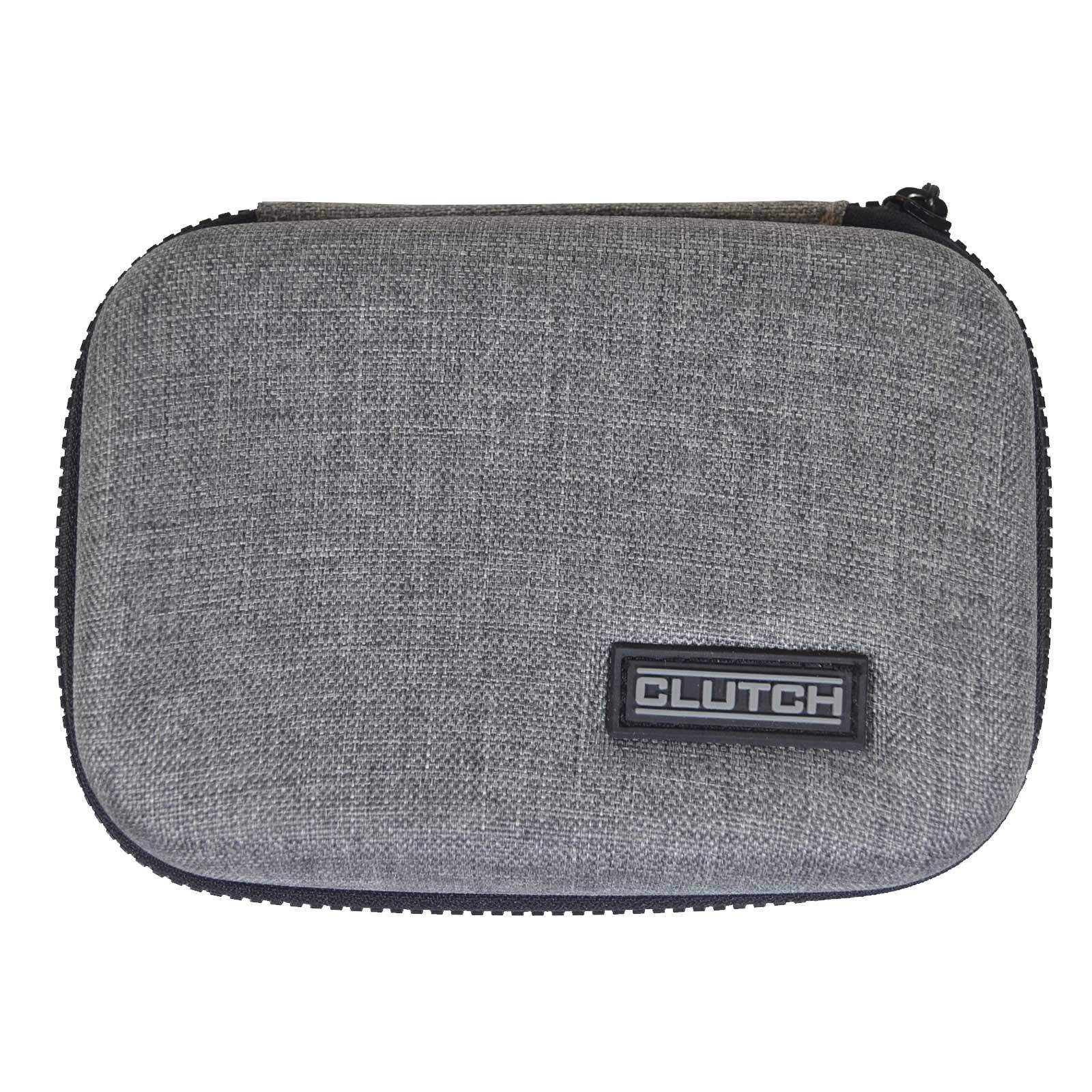 Clutch CL-EO60402GY Durable Universal Protective Zippered Case for Small Accessories Open