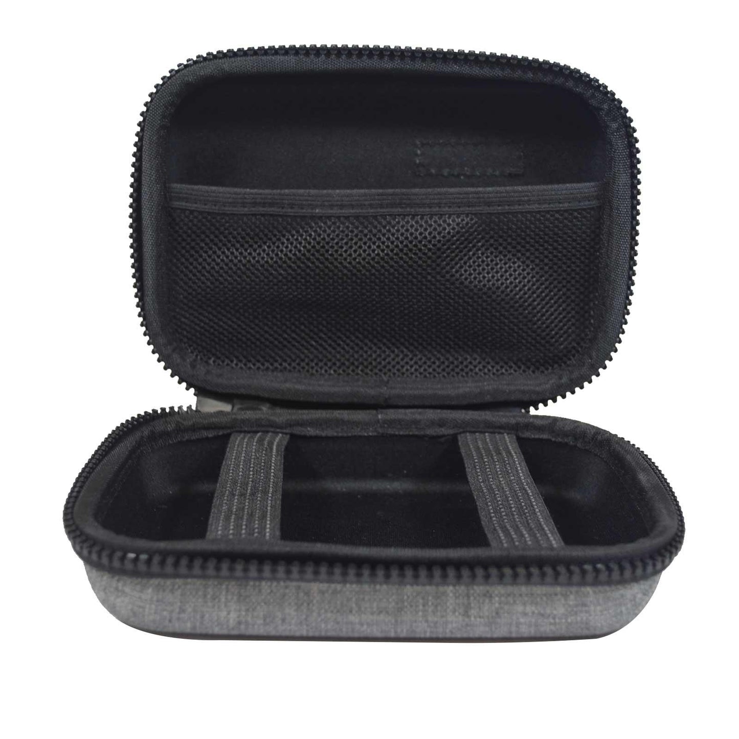 Clutch CL-EO60402GY Durable Universal Protective Zippered Case for Small Accessories Open
