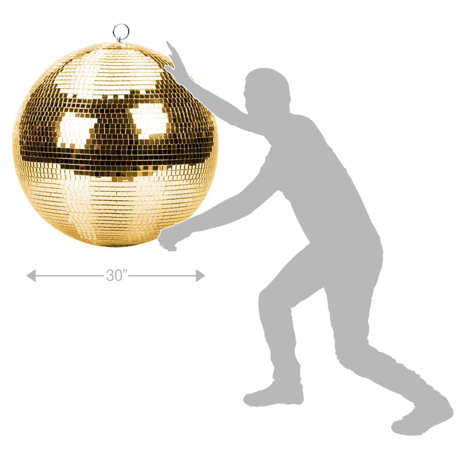 Clutch CL-MB-30-GOLD Mirror Ball Gold - 30" Main