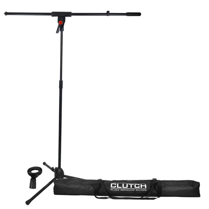 Clutch CL-MB100PK Microphone Boom Stand with Mic Clip & Durable Carry Bag