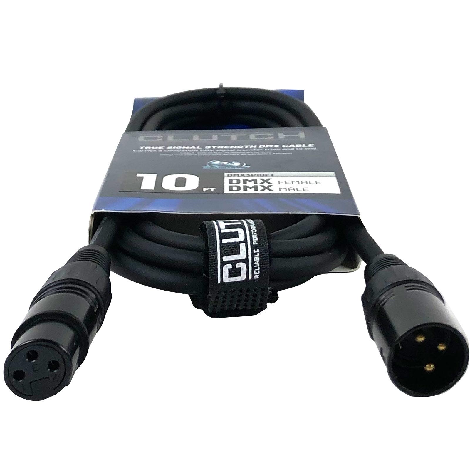 Clutch DMX3P10FT 10' 3-Pin DMX Lighting Cable