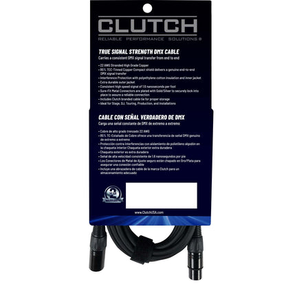 Clutch DMX3P25FT 25' 3-Pin DMX Lighting Cable