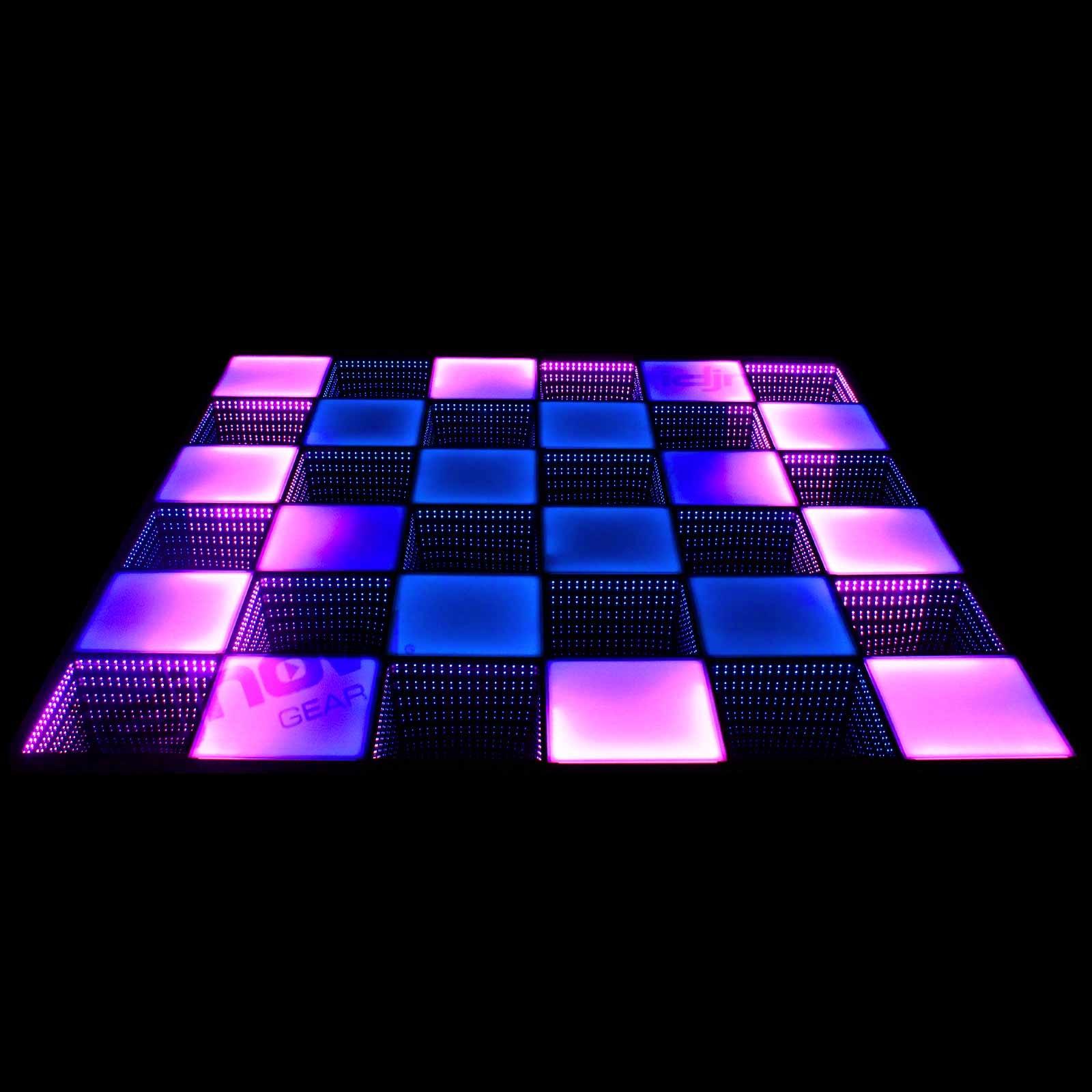 Clutch MagnaFloor LED Dance Floor Infinity and Glow Panel 11' x 11' Complete Portable System Package
