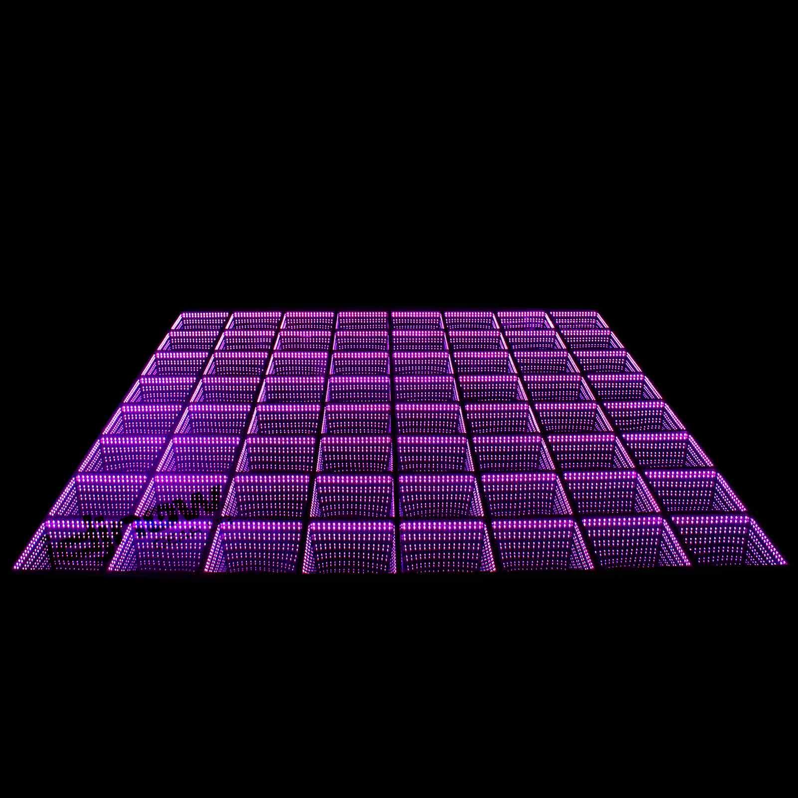 Clutch MagnaFloor LED Dance Floor Infinity Panel 11' x 11' Complete Portable System Package