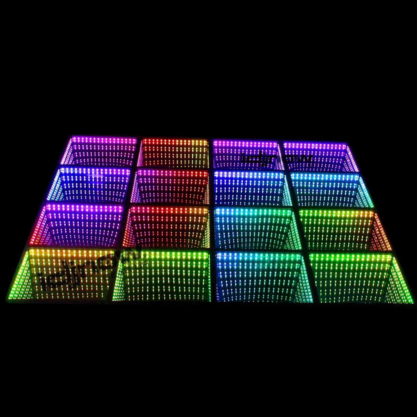 Clutch MagnaFloor LED Dance Floor Infinity Panel 8' x 8' Complete Portable System Package