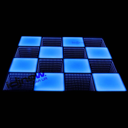 Clutch MagnaFloor LED Dance Floor Infinity and Glow Panel 8' x 8' Complete Portable System Package