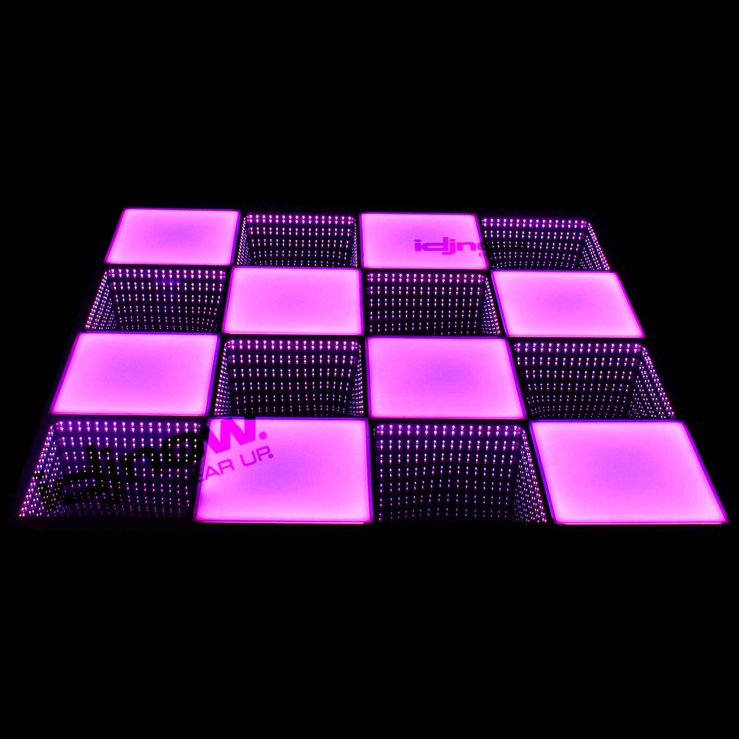 Clutch MagnaFloor LED Dance Floor Infinity and Glow Panel 8' x 8' Complete Portable System Package