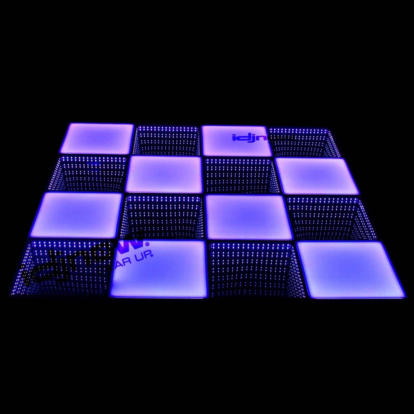 Clutch MagnaFloor LED Dance Floor Infinity and Glow Panel 8' x 8' Complete Portable System Package