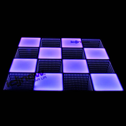 Clutch MagnaFloor LED Dance Floor Infinity and Glow Panel 8' x 8' Complete Portable System Package