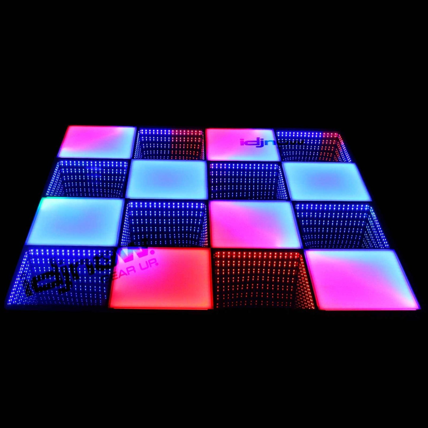 Clutch MagnaFloor LED Dance Floor Infinity and Glow Panel 8' x 8' Complete Portable System Package