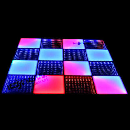 Clutch MagnaFloor LED Dance Floor Infinity and Glow Panel 8' x 8' Complete Portable System Package