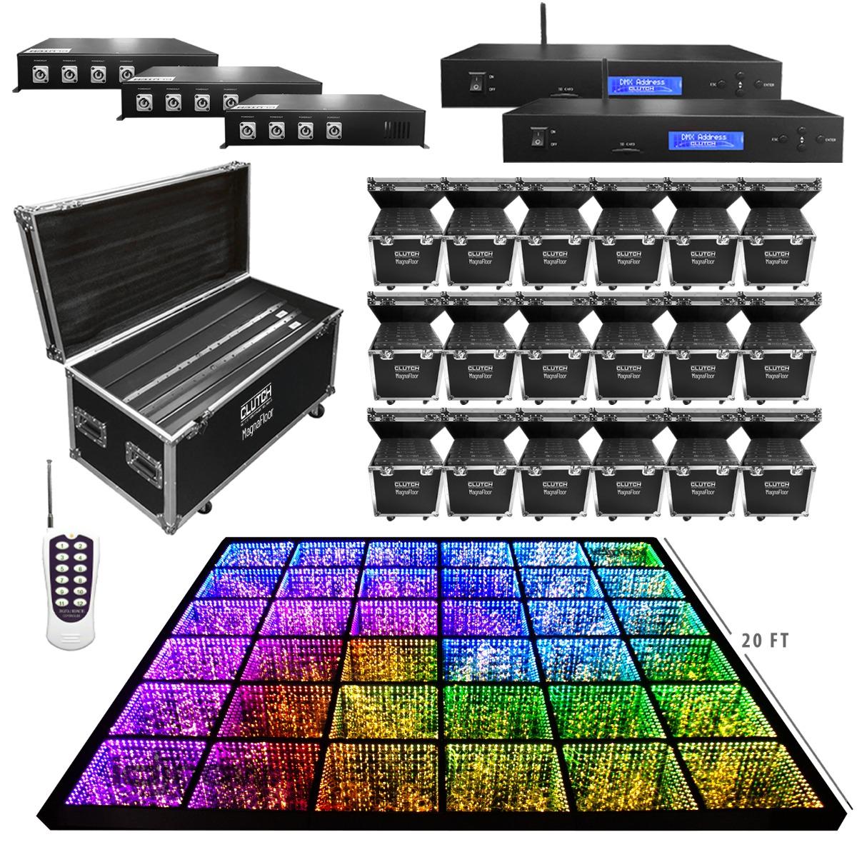 Clutch MagnaFloor LED Dance Floor Star Panel 20' x 20' Complete System