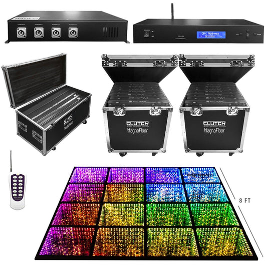 Clutch MagnaFloor LED Dance Floor Star Panel 8' x 8' Complete System
