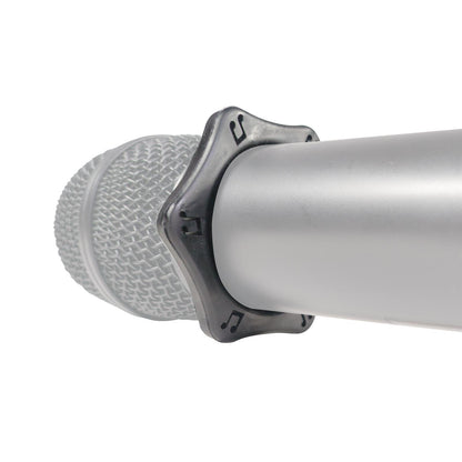 Clutch Microphone Anti Roll Stop Device for Handheld Microphones