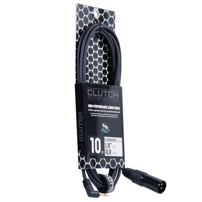 Clutch Right Angle 3.5mm to XLR Male 10ft Cable