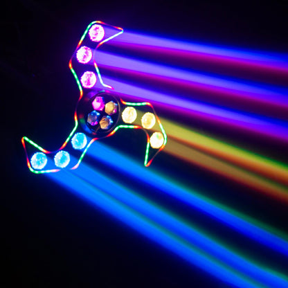 Clutch SPIN-BLADE RGBW LED Motion Strobe Effect Light Fixture