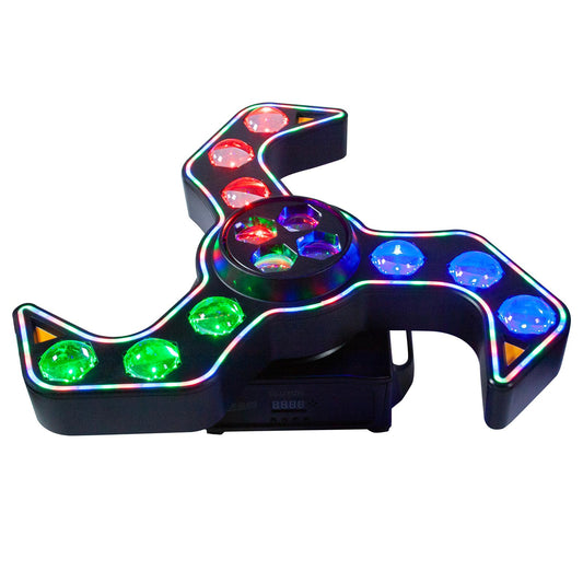 Clutch SPIN-BLADE RGBW LED Motion Strobe Effect Light Fixture