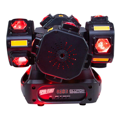 Clutch SPIN-FURY 200W LED DMX Motion Strobe Laser DJ Stage Light Fixture
