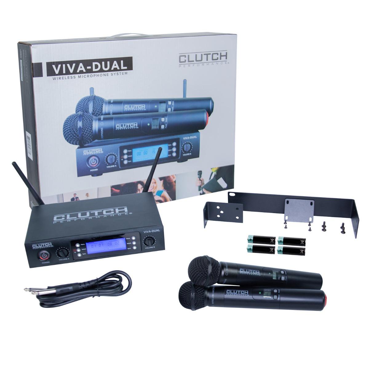 Clutch VIVA-DUAL Dual Channel Dual Handheld UHF Wireless System