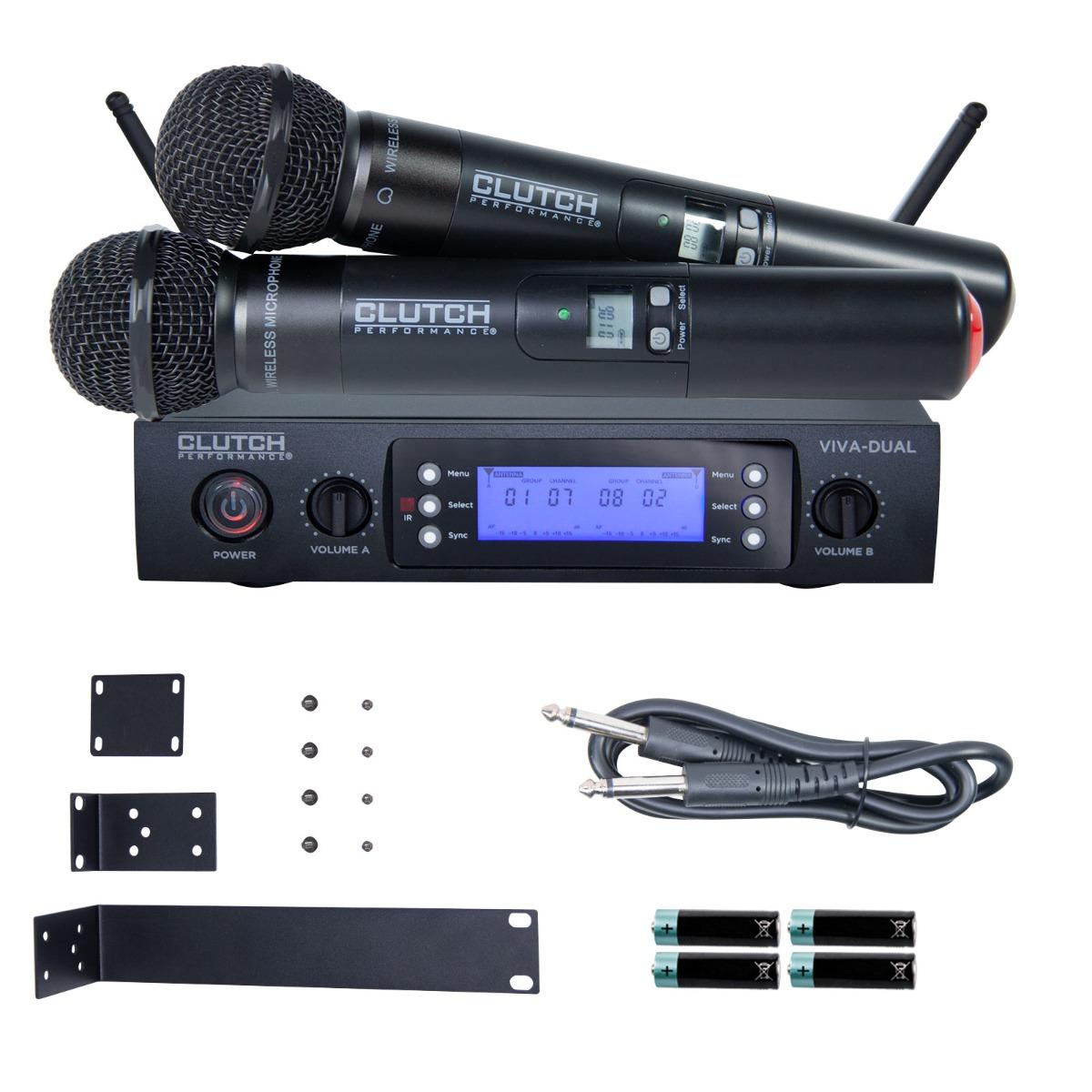 Clutch VIVA-DUAL Dual Channel Dual Handheld UHF Wireless System