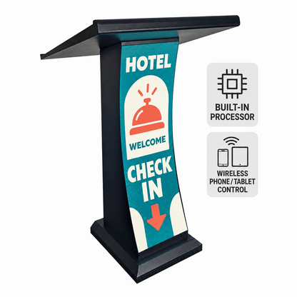 Clutch CL-VLECTERN-CURV Curved Video Lectern Main View