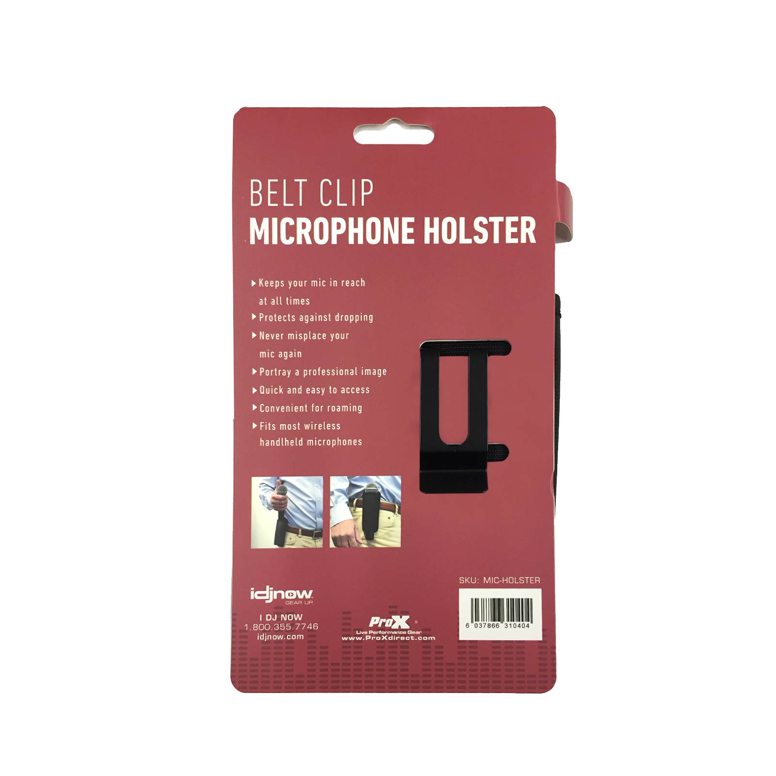 IDJNow Belt Clip Microphone Holster