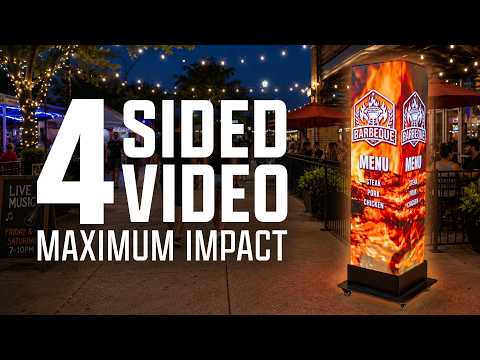 Clutch CL-VCOLUMN 5 FT Indoor LED Video Column 2.5mm Pixel Pitch with Road Case