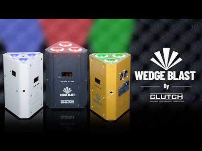 Clutch Wedge Blast Gold Wireless Battery Powered LED Uplight with App Control