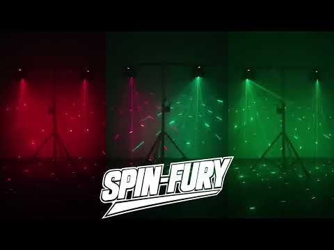 Clutch SPIN-FURY 200W RGBW LED Motion Strobe/Laser Light Fixture