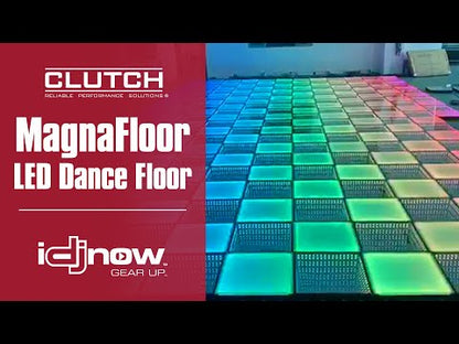 Clutch MagnaFloor LED Dance Floor Infinity Panel 8' x 8' Complete Portable System Package