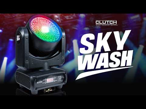Clutch SKY-WASH 150W RGBW LED Moving Head Motion Wash Light Fixture