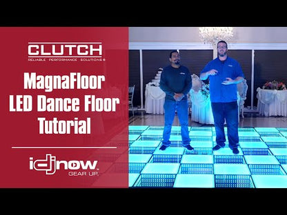 Clutch MagnaFloor LED Dance Floor Infinity Panel 8' x 8' Complete Portable System Package