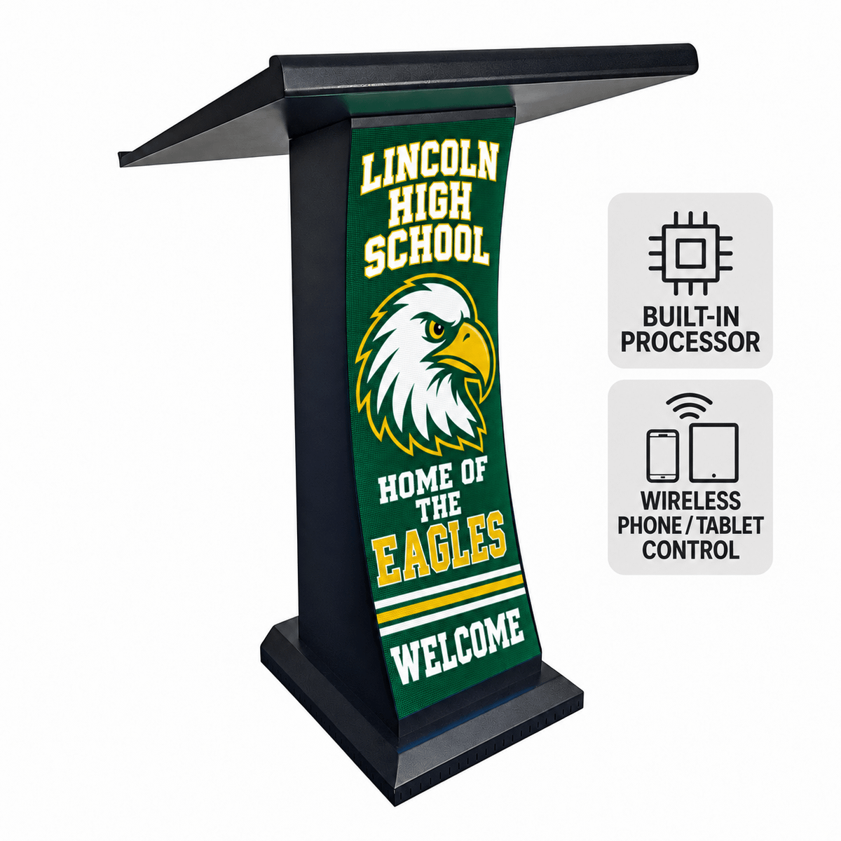 Clutch CL-VLECTERN-CURV Curved Video Lectern Main View