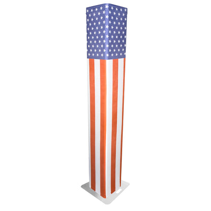 USA Flag Scrim Lycra Box Decor Sleeve Cover Fits up to 6.56 FT Truss Segment